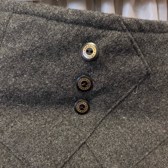 Vintage grey midi skirt from Korea - Picture 4 of 5